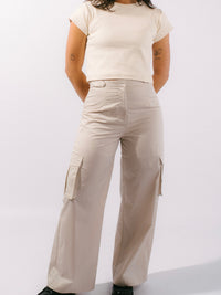 cargo pants styled on model