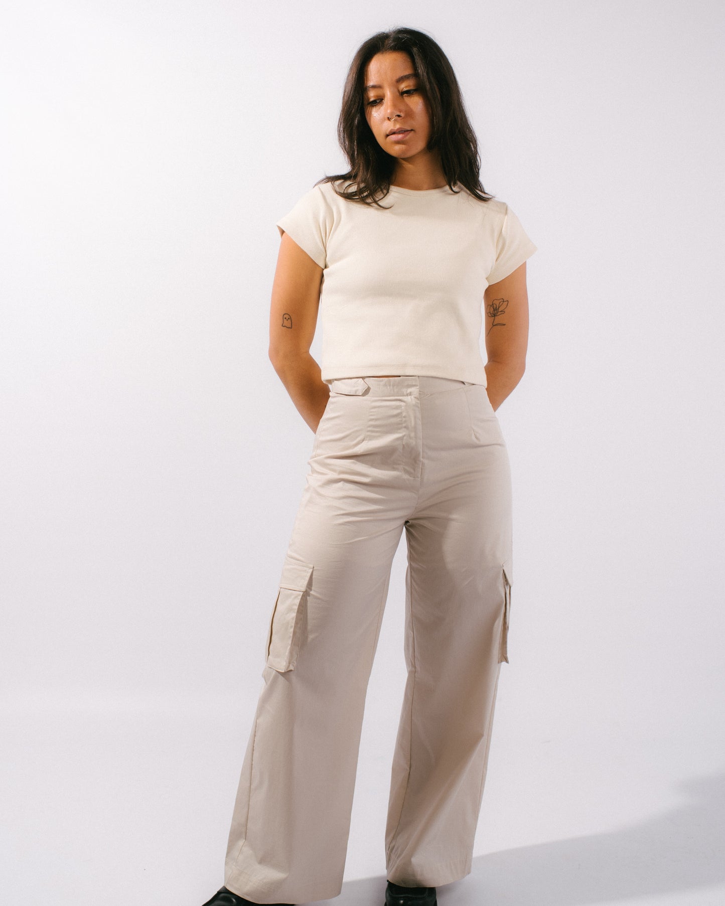 Astrid Wide Leg Parachute Cargo Pant